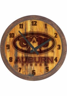 Auburn Tigers Branded Faux Barrel Top Wall Clock