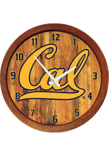 Cal Golden Bears Faux Barrel Top Wall Clock