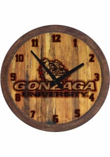 Gonzaga Bulldogs Branded Faux Barrel Top Wall Clock