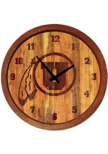 Utah Utes Branded Faux Barrel Top Wall Clock