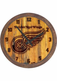 Detroit Red Wings Branded Faux Barrel Top Wall Clock