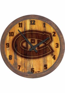 Montreal Canadiens Branded Faux Barrel Top Wall Clock