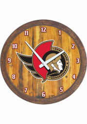 Ottawa Senators Faux Barrel Top Wall Clock