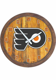 Philadelphia Flyers Faux Barrel Top Wall Clock