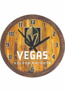 Vegas Golden Knights Faux Barrel Top Wall Clock
