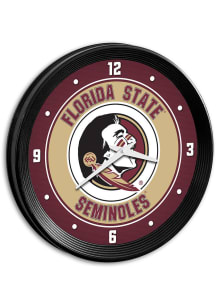 Florida State Seminoles Ribbed Frame Wall Clock