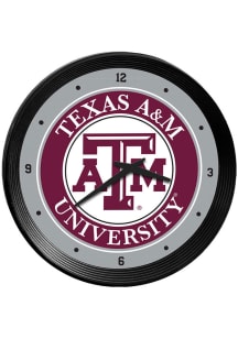 Texas A&amp;M Aggies Ribbed Frame Wall Clock