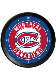 Montreal Canadiens Ribbed Frame Wall Clock