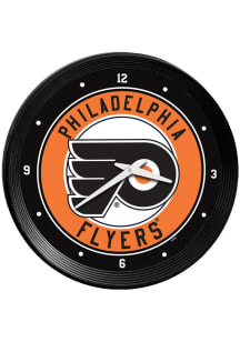 Philadelphia Flyers Ribbed Frame Wall Clock