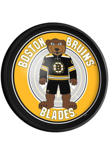 The Fan-Brand Boston Bruins Blades Round Slimline Lighted Wall Sign
