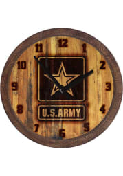 Army Branded Faux Barrel Top Wall Clock