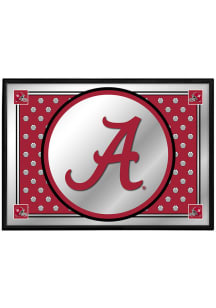 The Fan-Brand Alabama Crimson Tide Spirit Framed Mirrored Wall Sign