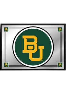 The Fan-Brand Baylor Bears Logo Team Spirit Framed Mirrored Wall Sign