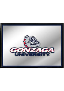 The Fan-Brand Gonzaga Bulldogs Framed Mirrored Wall Sign