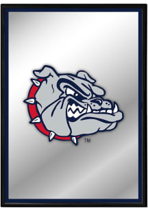 The Fan-Brand Gonzaga Bulldogs Spike Framed Mirrored Wall Sign