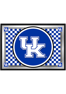 The Fan-Brand Kentucky Wildcats Checkered Team Spirit Mirrored Wall Sign
