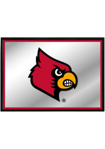 The Fan-Brand Louisville Cardinals Framed Mirrored Wall Sign