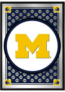 The Fan-Brand Michigan Wolverines Letter Team Spirit Mirrored Wall Sign