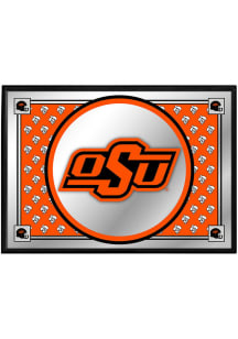 The Fan-Brand Oklahoma State Cowboys Team Spirit Framed Mirrored Wall Sign