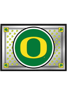 The Fan-Brand Oregon Ducks Team Spirit Framed Mirrored Wall Sign