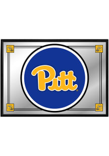 The Fan-Brand Pitt Panthers Team Spirit Framed Mirrored Wall Sign