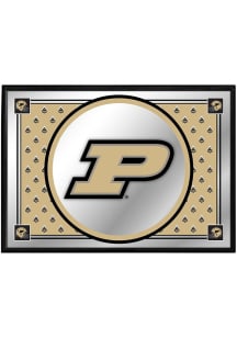 The Fan-Brand Purdue Boilermakers Team Spirit Framed Mirrored Wall Sign
