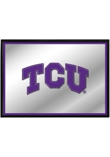 The Fan-Brand TCU Horned Frogs Framed Mirrored Wall Sign
