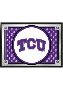 The Fan-Brand TCU Horned Frogs Team Spirit Framed Mirrored Wall Sign