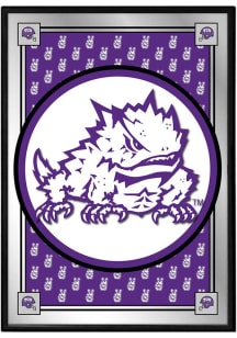 The Fan-Brand TCU Horned Frogs Mascot Team Spirit Mirrored Wall Sign