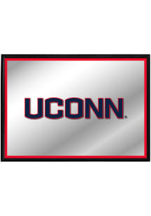 The Fan-Brand UConn Huskies Framed Mirrored Wall Sign