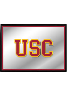 The Fan-Brand USC Trojans Framed Mirrored Wall Sign