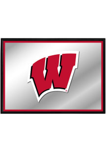 The Fan-Brand Wisconsin Badgers Framed Mirrored Wall Sign