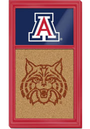 Arizona Wildcats Dual Logo Cork Noteboard Sign
