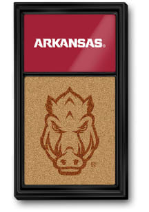 The Fan-Brand Arkansas Razorbacks Dual Logo Cork Noteboard Sign