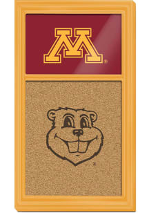 The Fan-Brand Minnesota Golden Gophers Goldy Cork Noteboard Sign