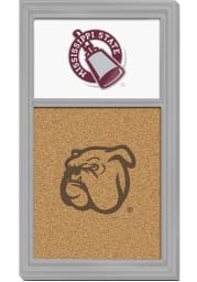 Mississippi State Bulldogs Bell Cork Noteboard Sign