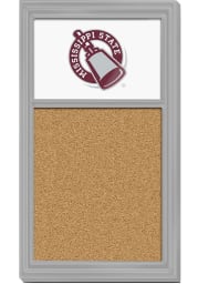Mississippi State Bulldogs Bell Cork Noteboard Sign