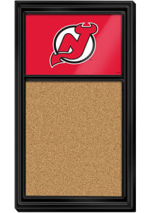 The Fan-Brand New Jersey Devils Cork Noteboard Sign