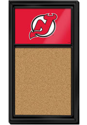 New Jersey Devils Cork Noteboard Sign