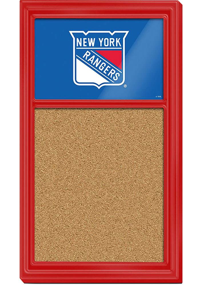 New York Rangers Cork Noteboard Sign