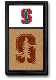 Stanford Cardinal Dual Logo Cork Noteboard Sign