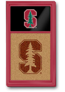 The Fan-Brand Stanford Cardinal Dual Logo Cork Noteboard Sign