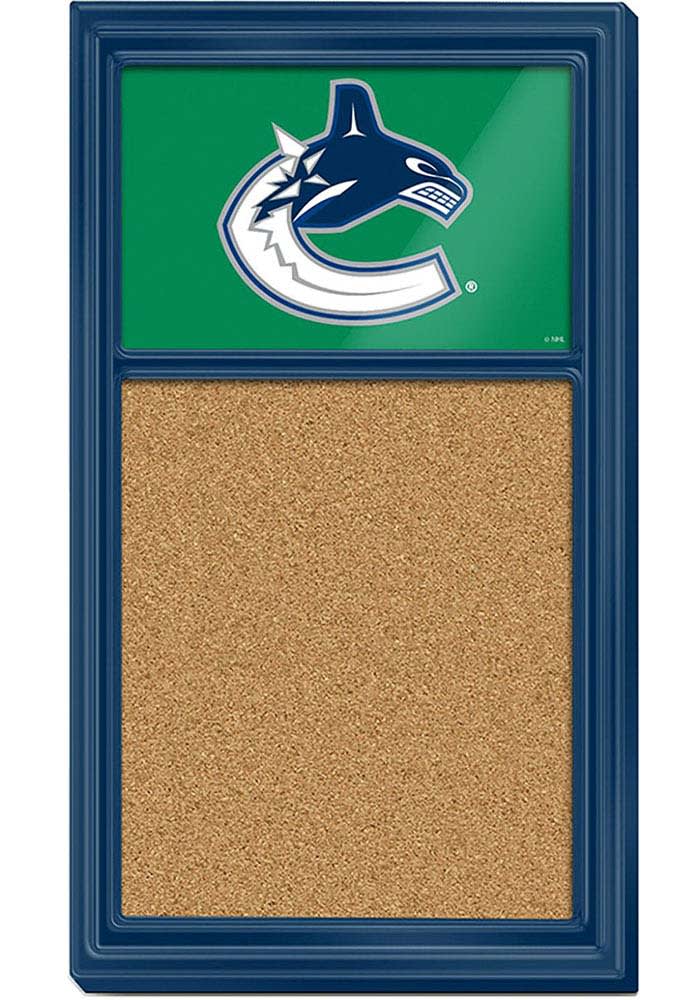 Vancouver Canucks Cork Noteboard Sign