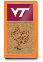 Virginia Tech Hokies Dual Logo Cork Noteboard Sign