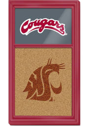 Washington State Cougars Dual Logo Cork Noteboard Sign