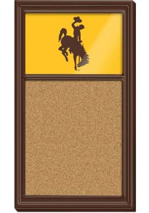 The Fan-Brand Wyoming Cowboys Cork Noteboard Sign