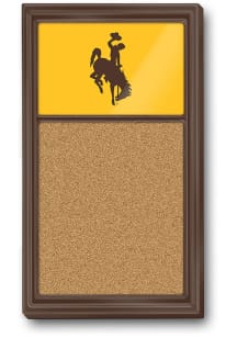 The Fan-Brand Wyoming Cowboys University Cork Noteboard Sign