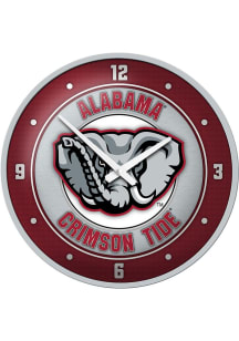 Alabama Crimson Tide Al Logo Modern Disc Wall Clock