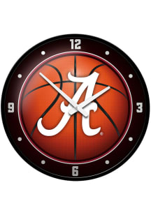 Alabama Crimson Tide Basketball Modern Disc Wall Clock