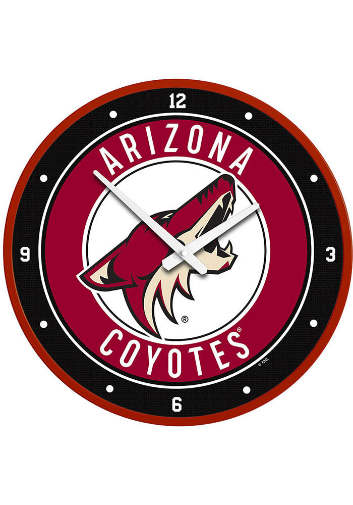 Arizona Coyotes Modern Disc Wall Clock